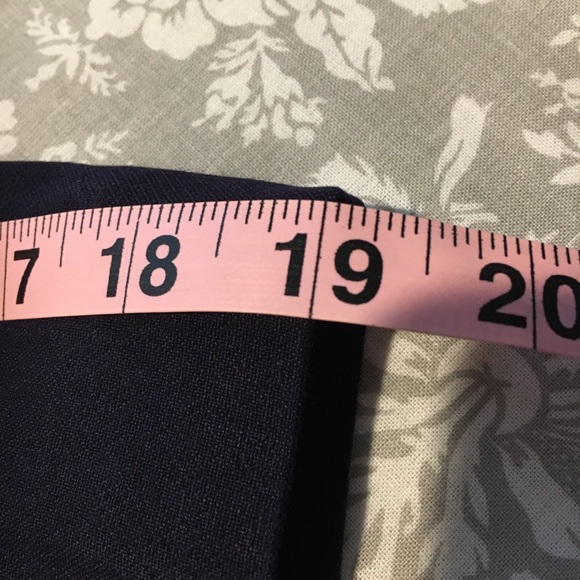 LOFT Navy A-line Skirt - Picture 7 of 7